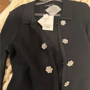 Generation love brie cardigan. Super cool cardigan with rhinestone buttons.